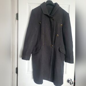 Balmain Montréal Wool Blend Double Breasted Coat – Vintage Black  Made in Canada
